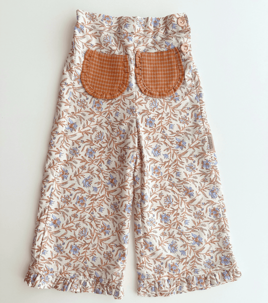 Pantalón volantes | Raíz | Flores y Cuadros