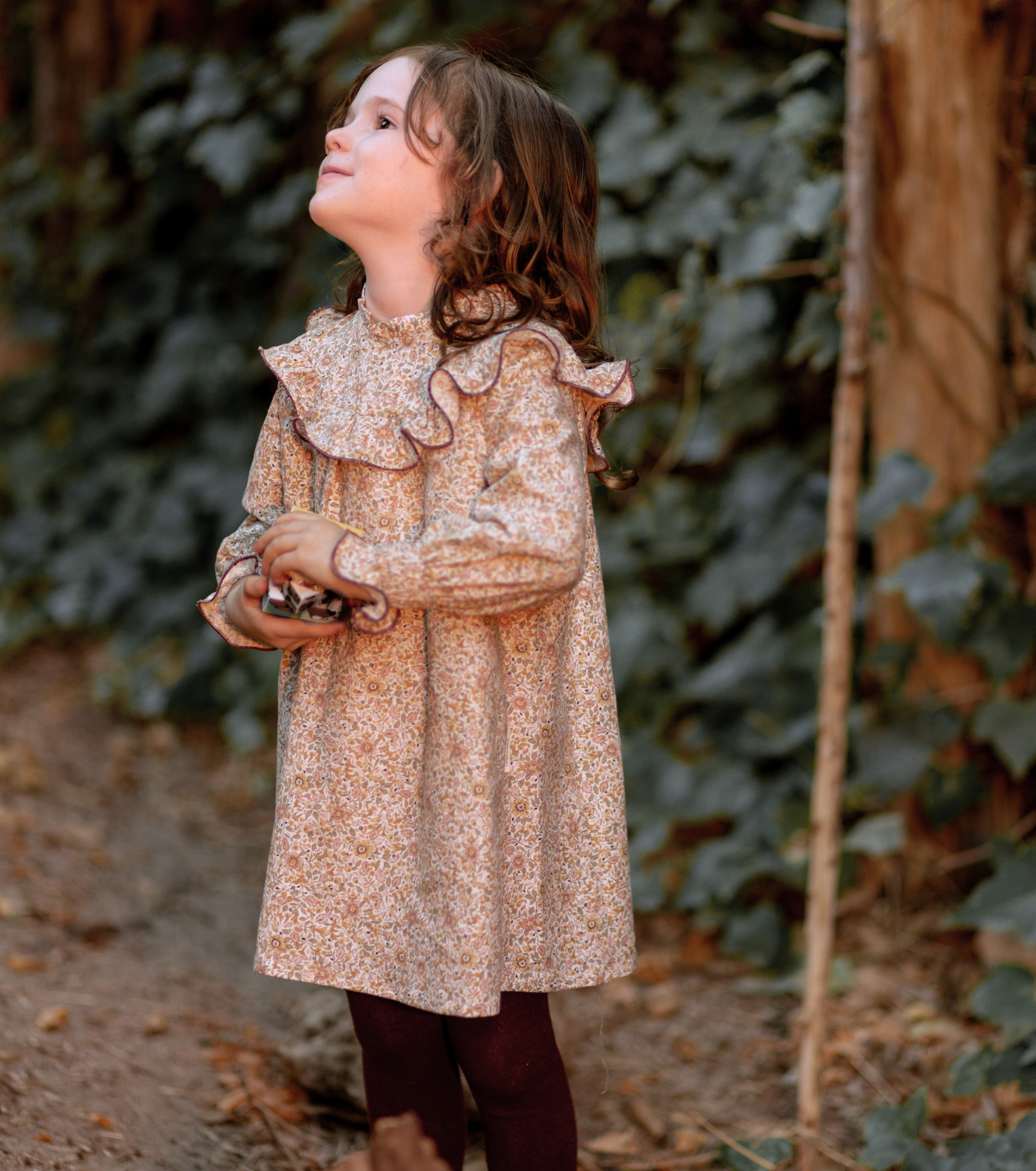 Vestido volantes | Savia | Flores