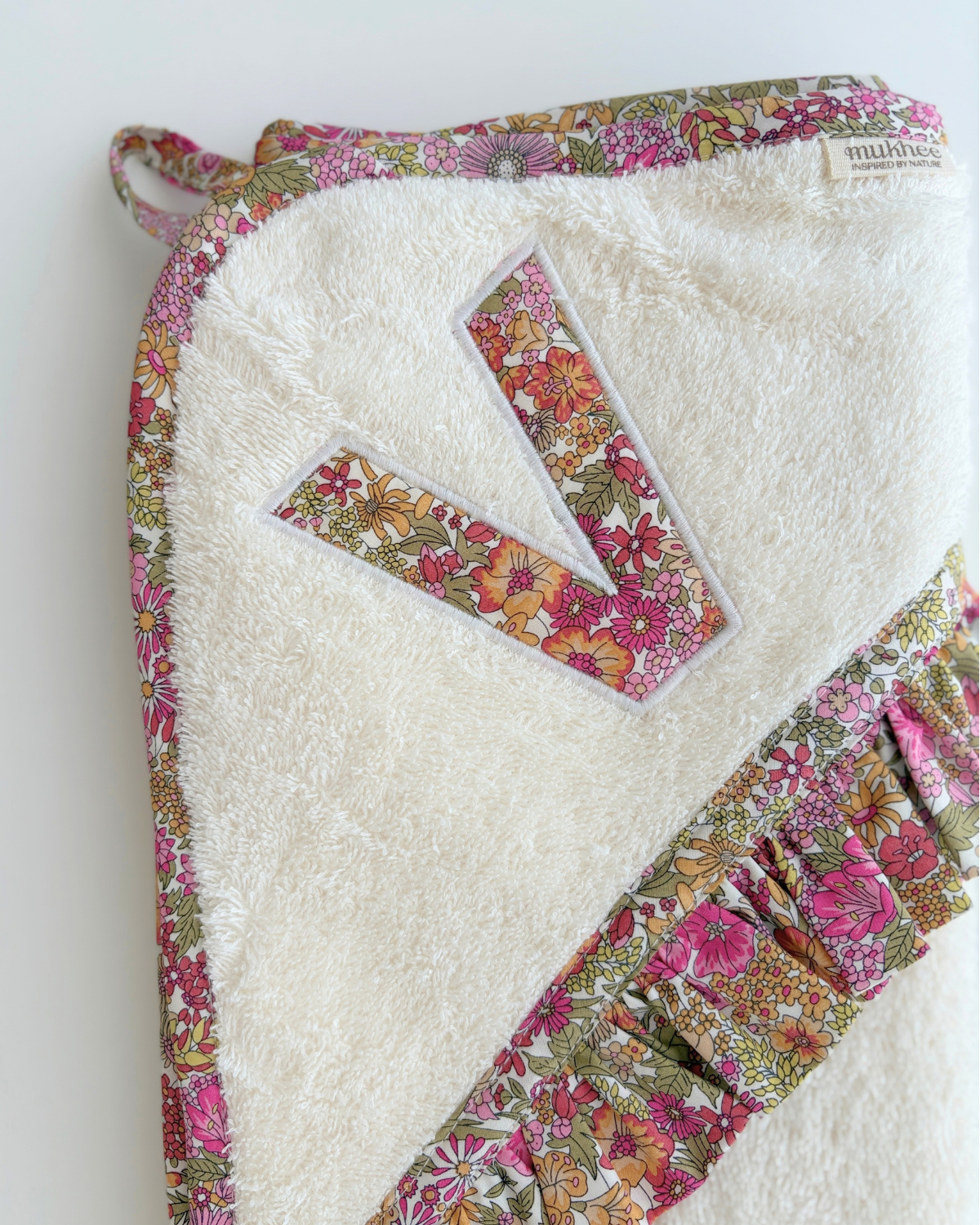 Toalla Capa Personalizada | Avellana | Flores