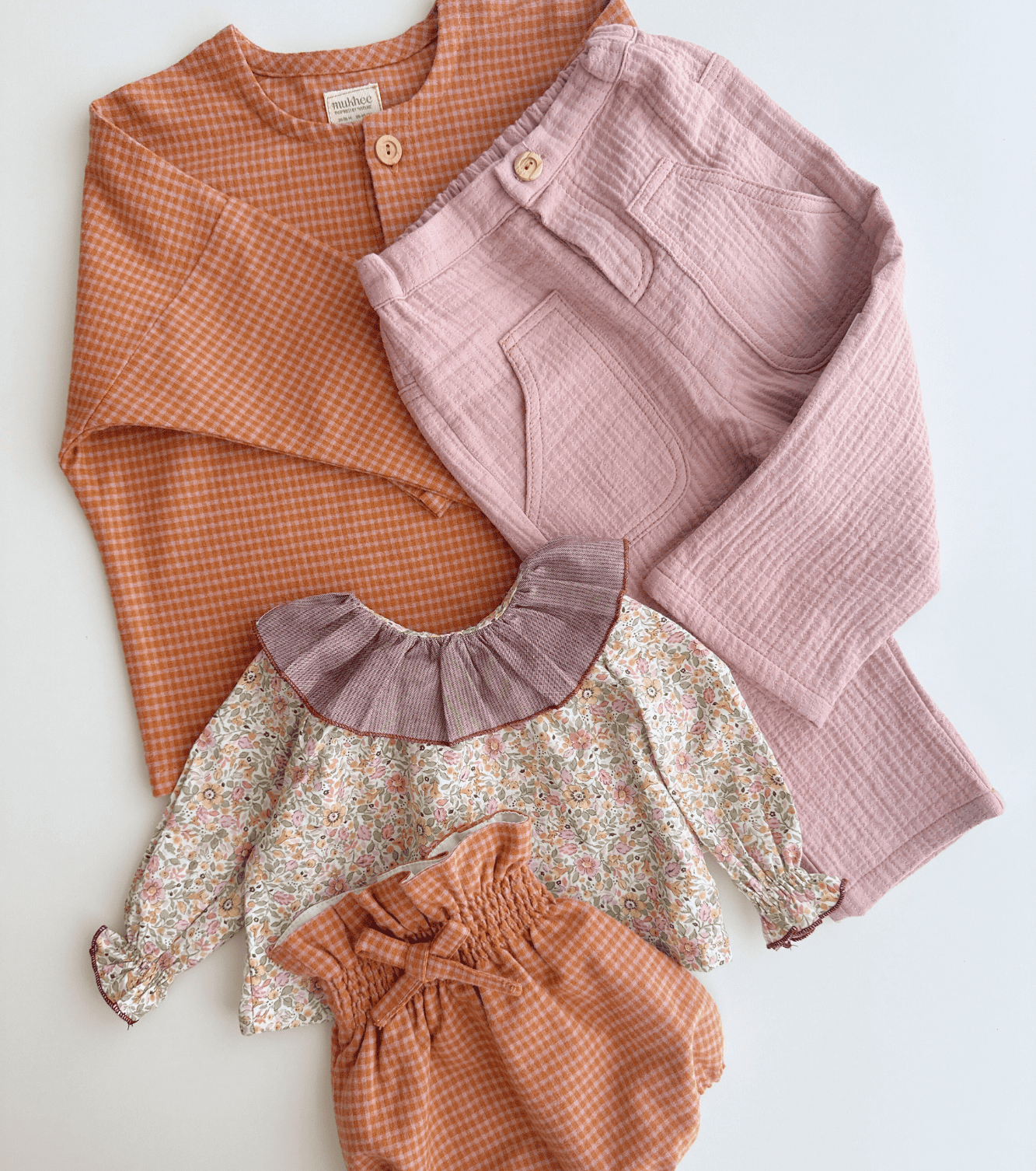 Blouse with gathers | Santillana | Stripes and Flowers