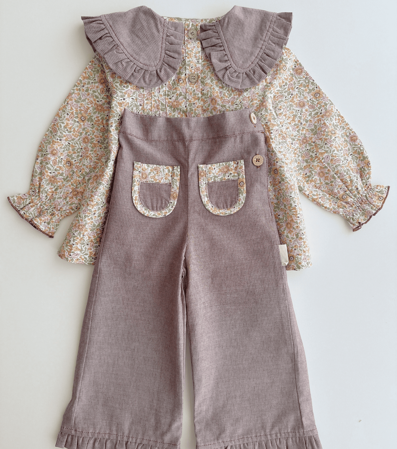 Blusa jaretas | Savia | Flores y Rayas Burdeos