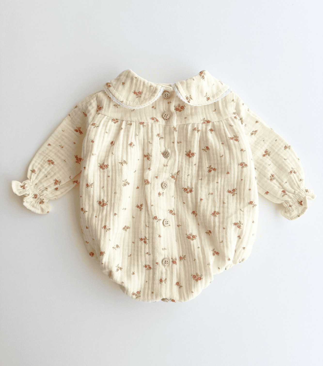 Ranita jaretas cuello bebé | Bruma | Mini flores rosas