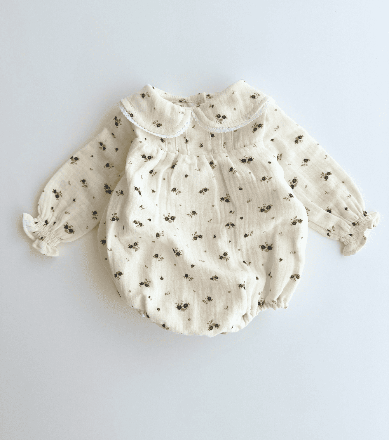 Ranita jaretas cuello bebé | Bruma | Mini flor ceniza