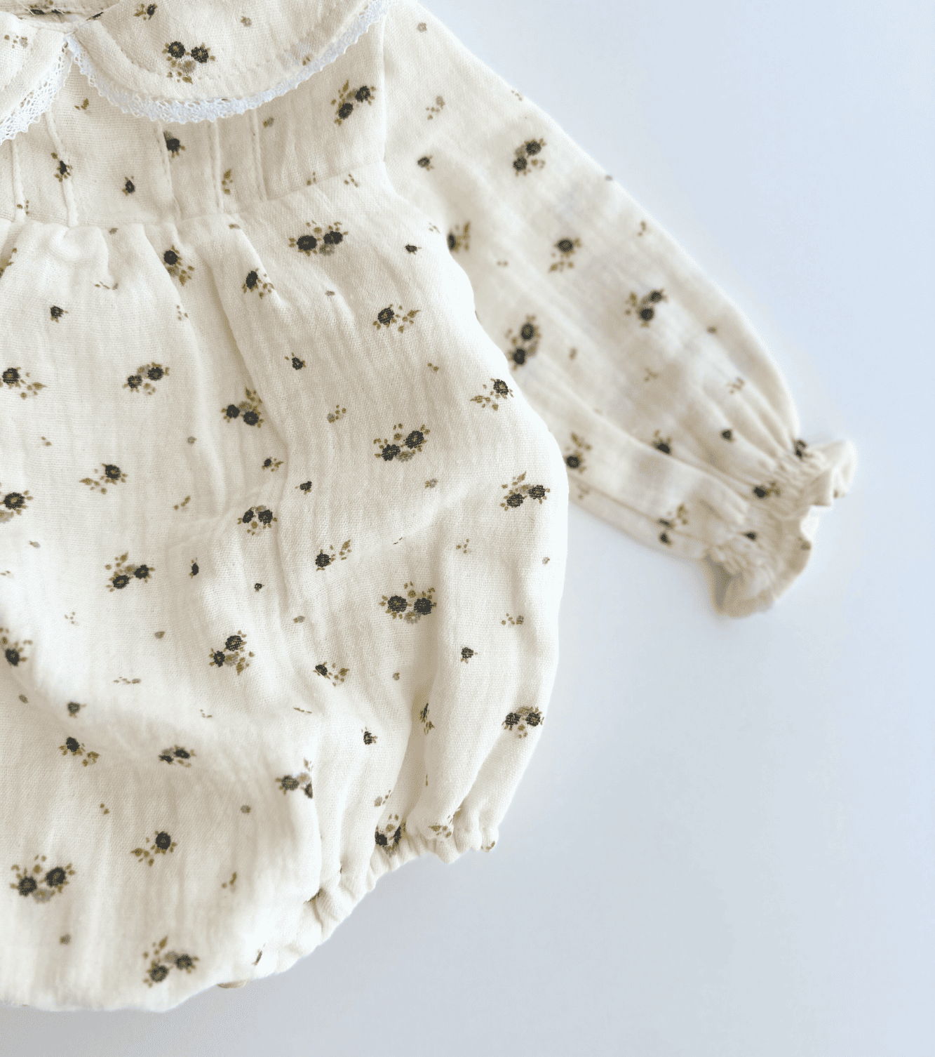 Ranita jaretas cuello bebé | Bruma | Mini flor ceniza