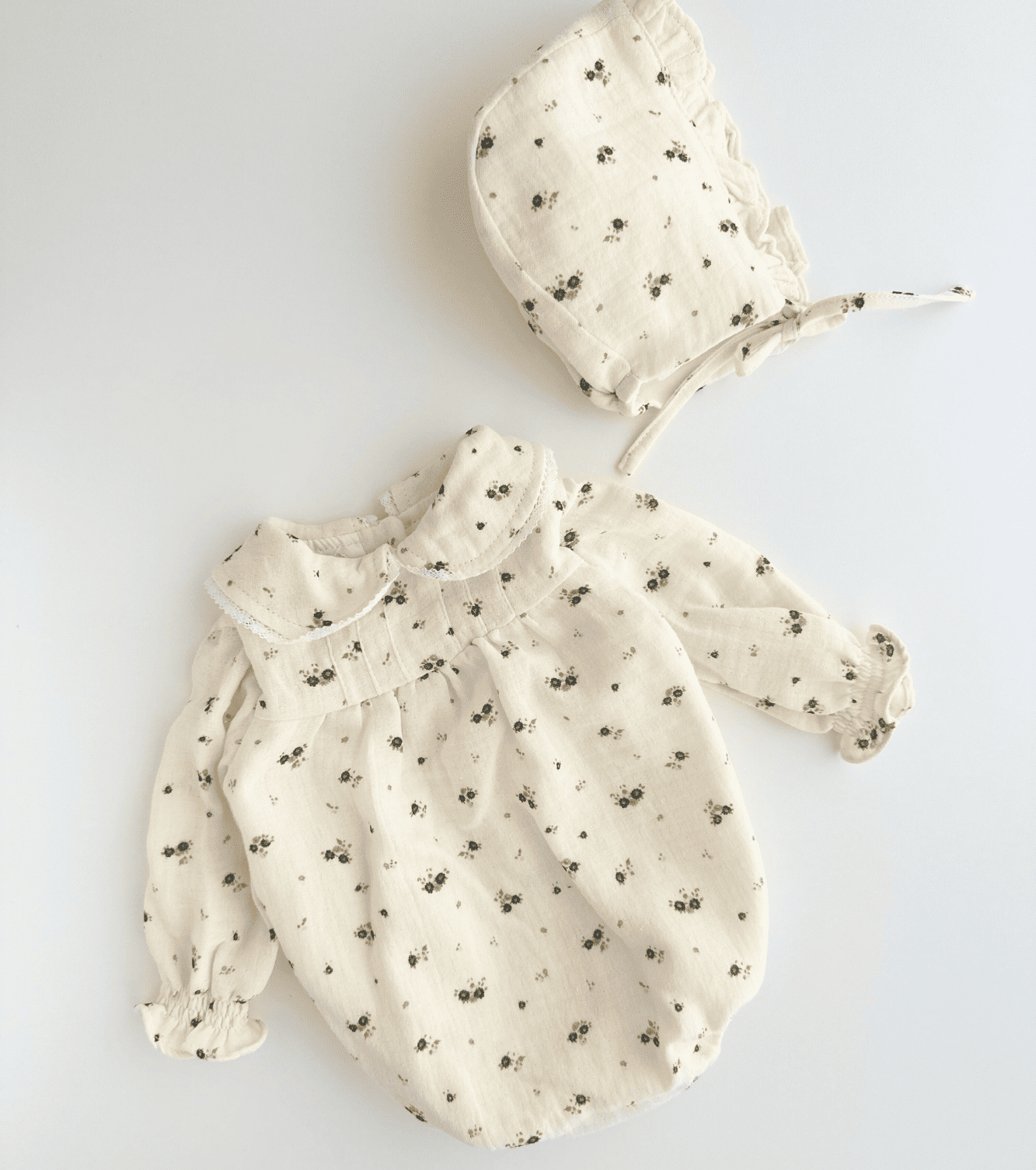 Ranita jaretas cuello bebé | Bruma | Mini flor ceniza