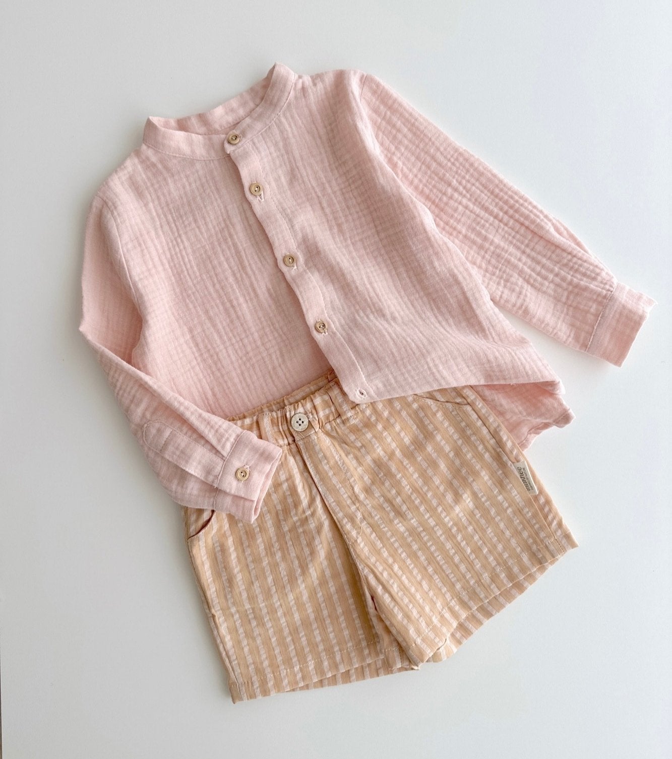 Camisa mao en muselina | Mahón | Melocotón