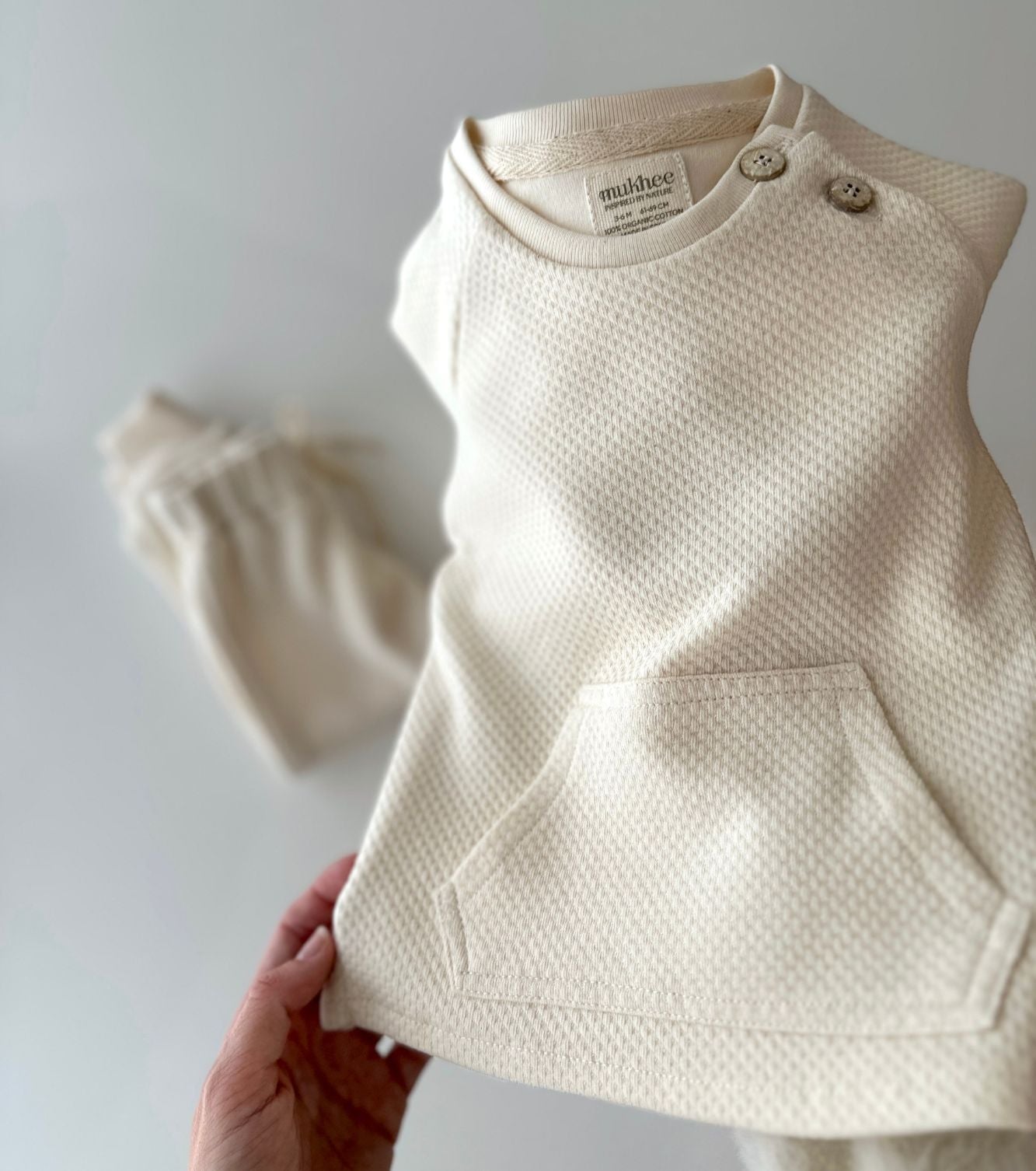 Camiseta en interlock 3D de algodón orgánico | Nimo | Ecru