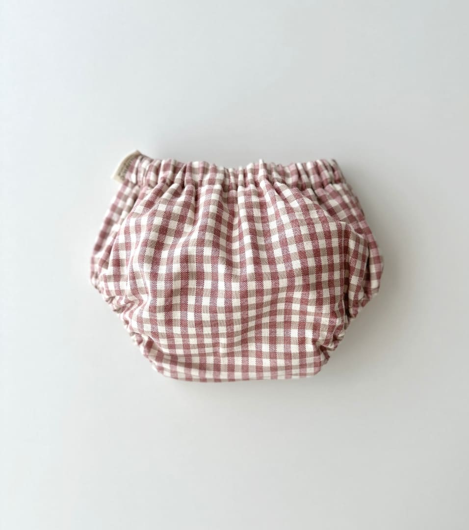 Shirt-collar dress in organic cotton gingham | Cinnamon | Cinnamon Vichy
