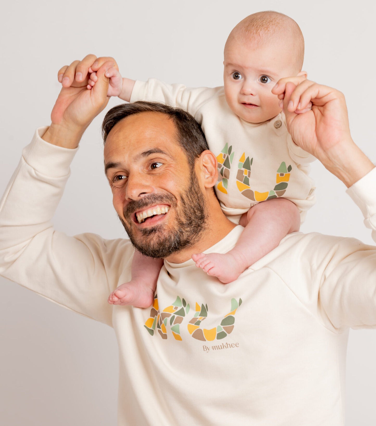 Sudadera de algodón orgánico para adulto | MU | Ecru