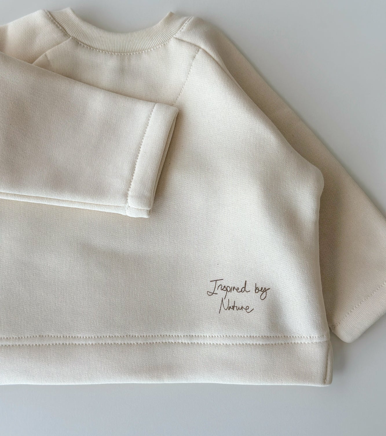Sudadera de algodón orgánico | MU | Ecru/Marrón