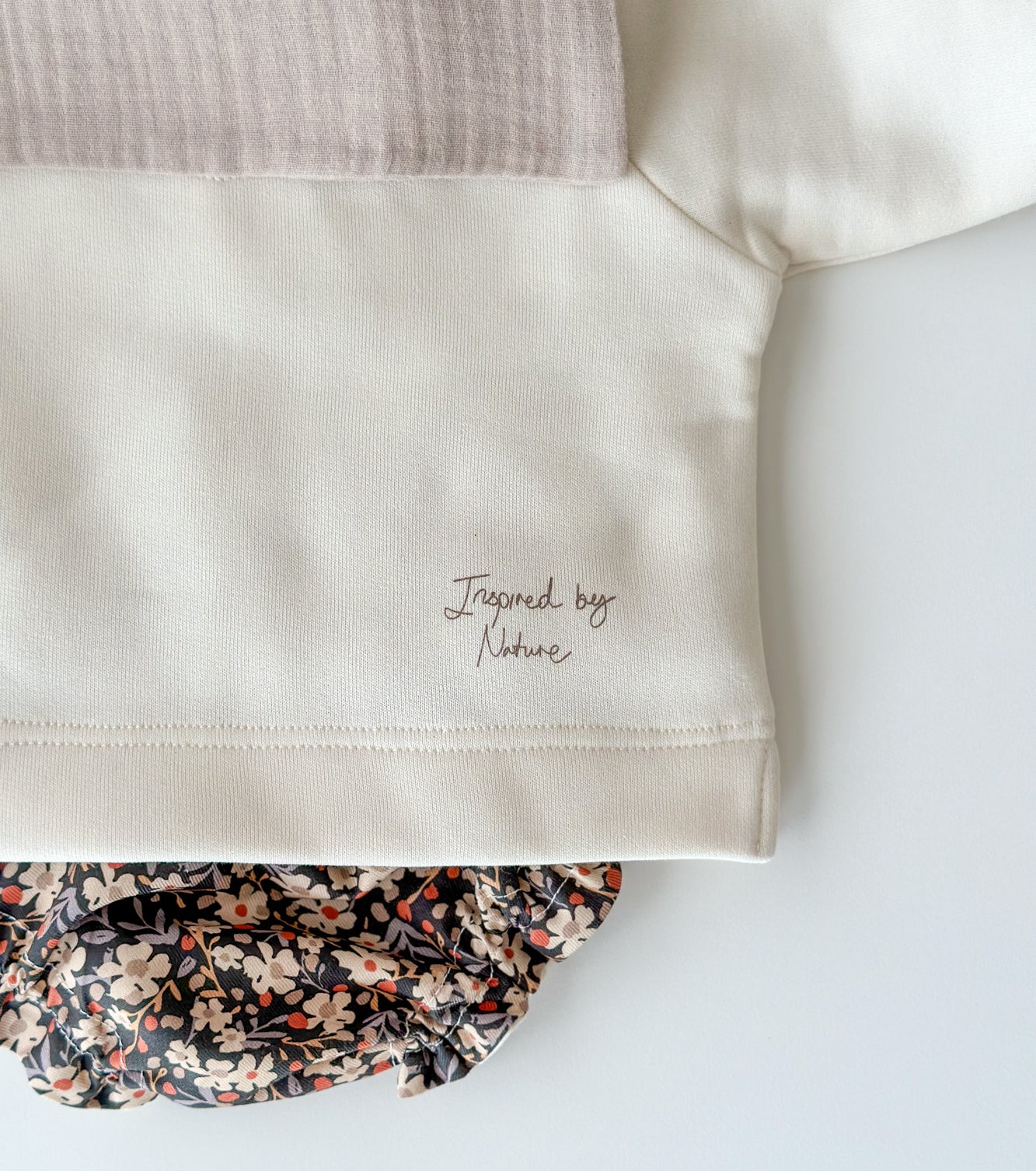 Sudadera de algodón orgánico | MU | Ecru/Marrón