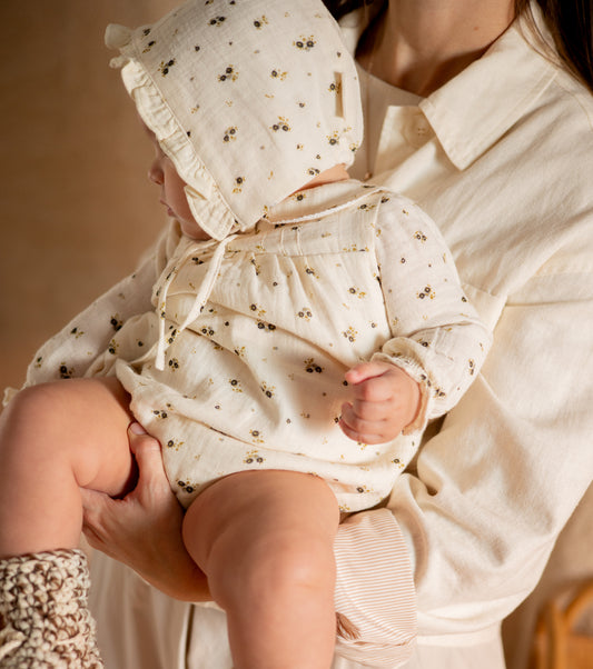 Ranita jaretas cuello bebé | Bruma | Mini flor ceniza