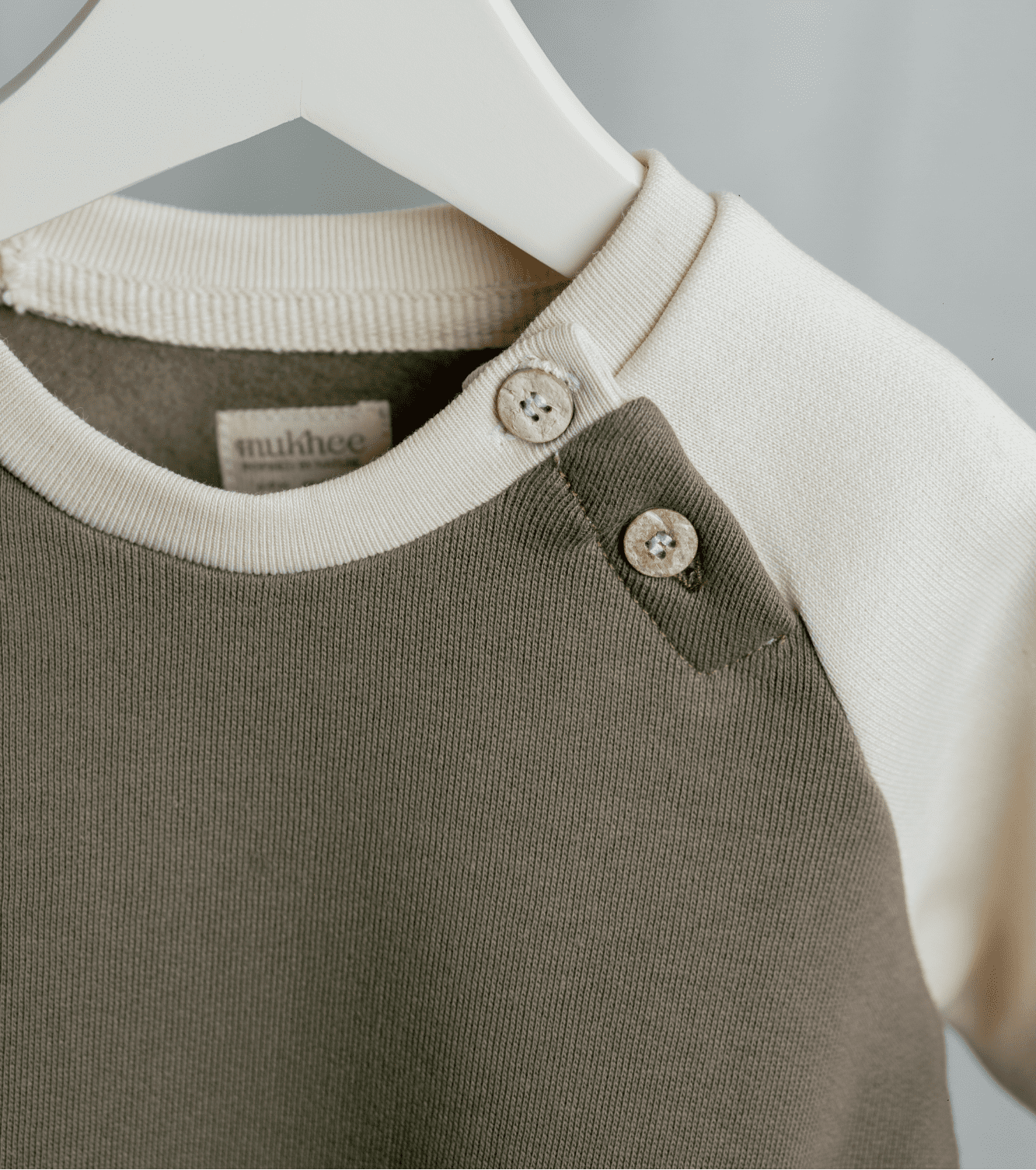 Sudadera de algodón orgánico Tilo | Verde oliva