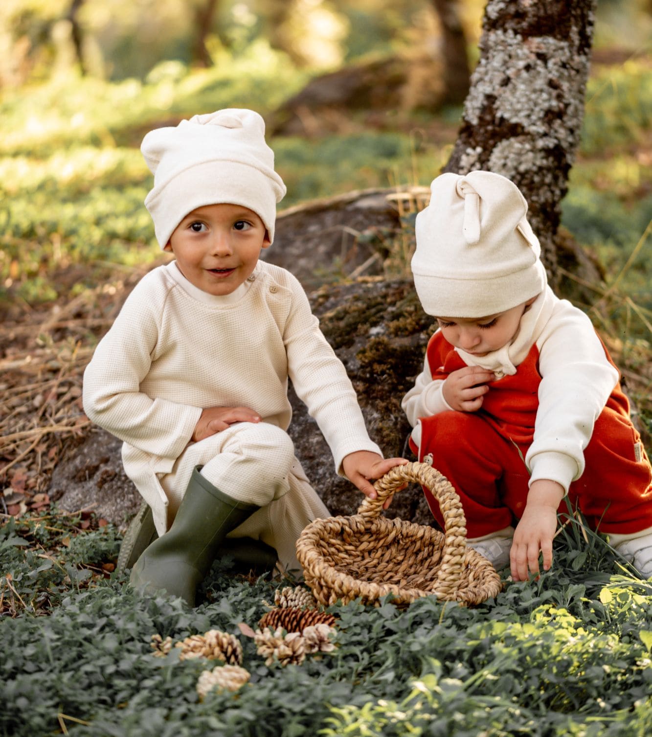 Organic cotton terry towelling collar | Taray | Ecru
