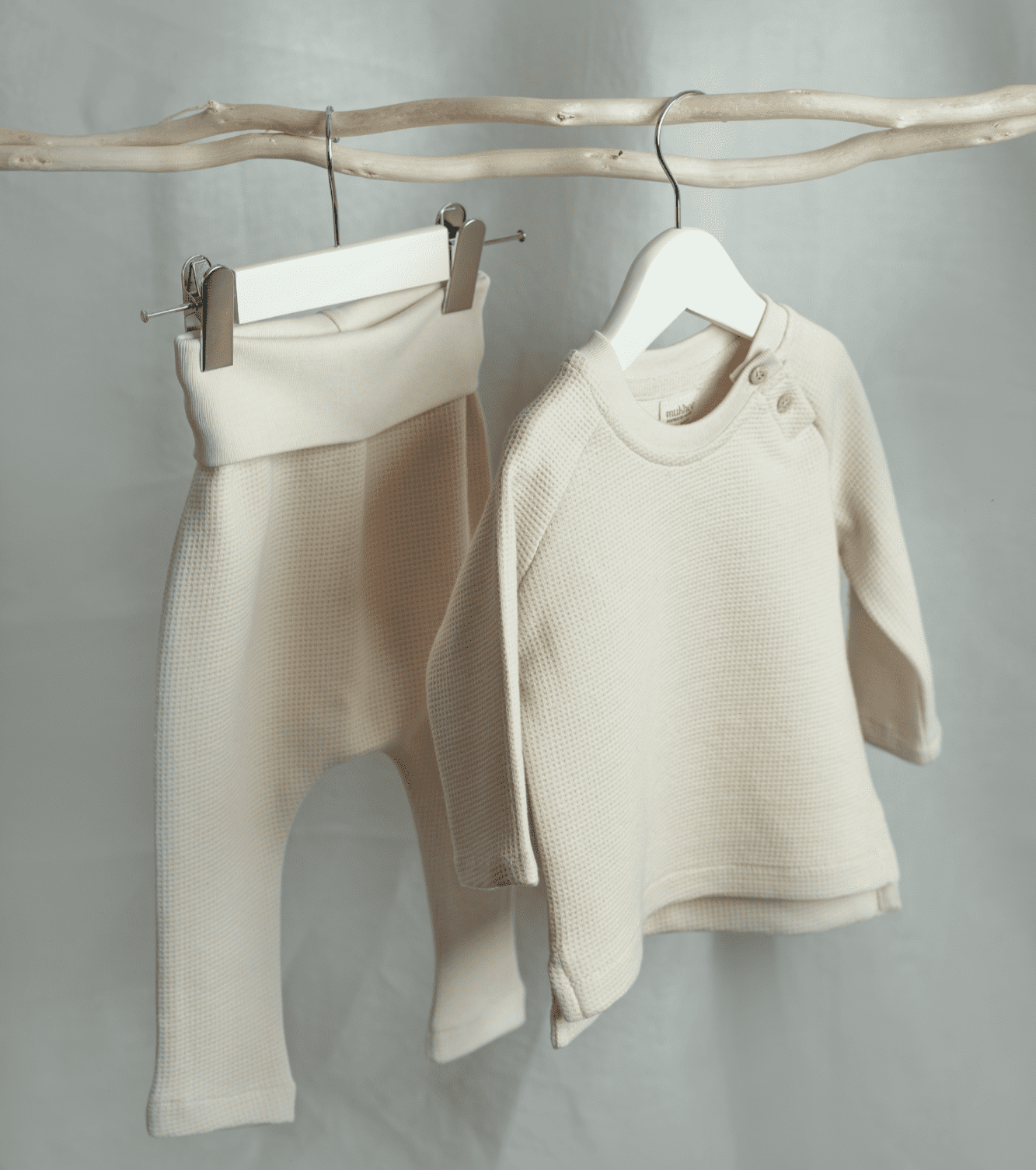 Camiseta nido de abeja de algodón orgánico Boj | Ecru