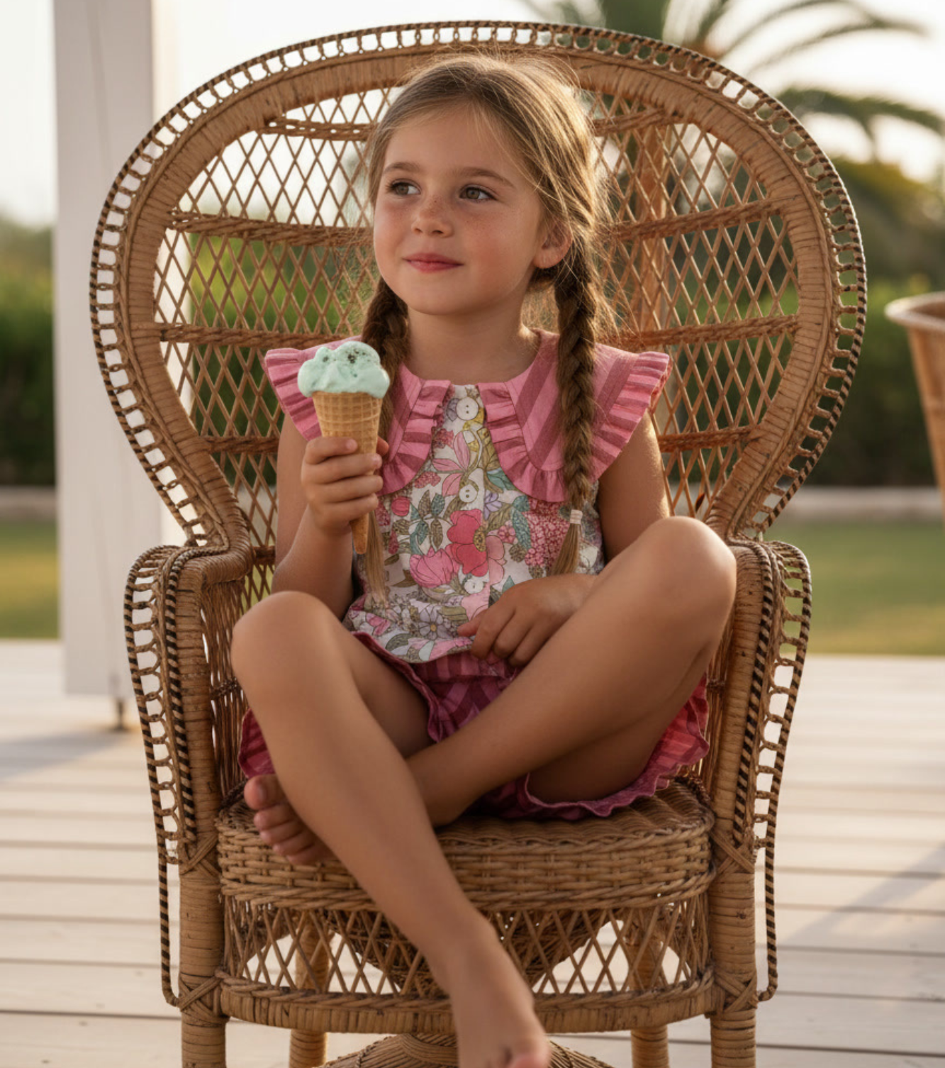 Short volantes | Buganvilla | Rayas