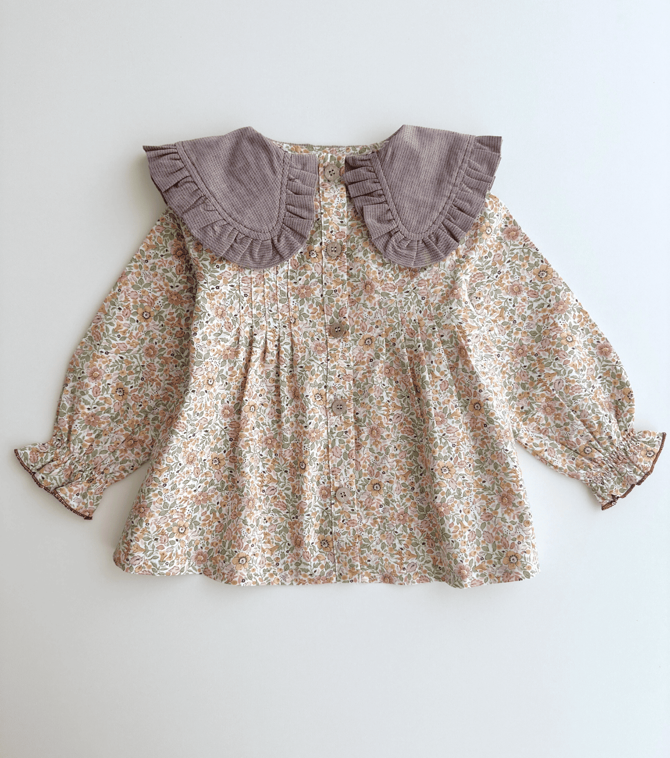 Blusa jaretas | Savia | Flores y Rayas Burdeos