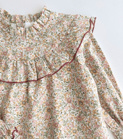 Vestido volantes | Savia | Flores