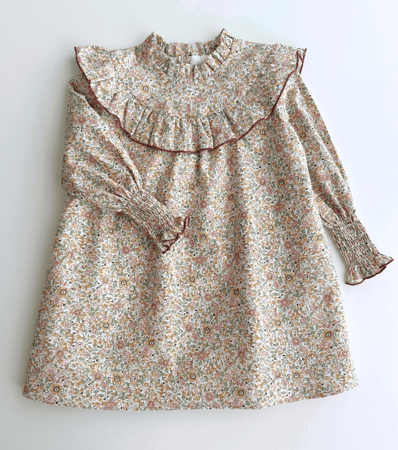 Vestido volantes | Savia | Flores