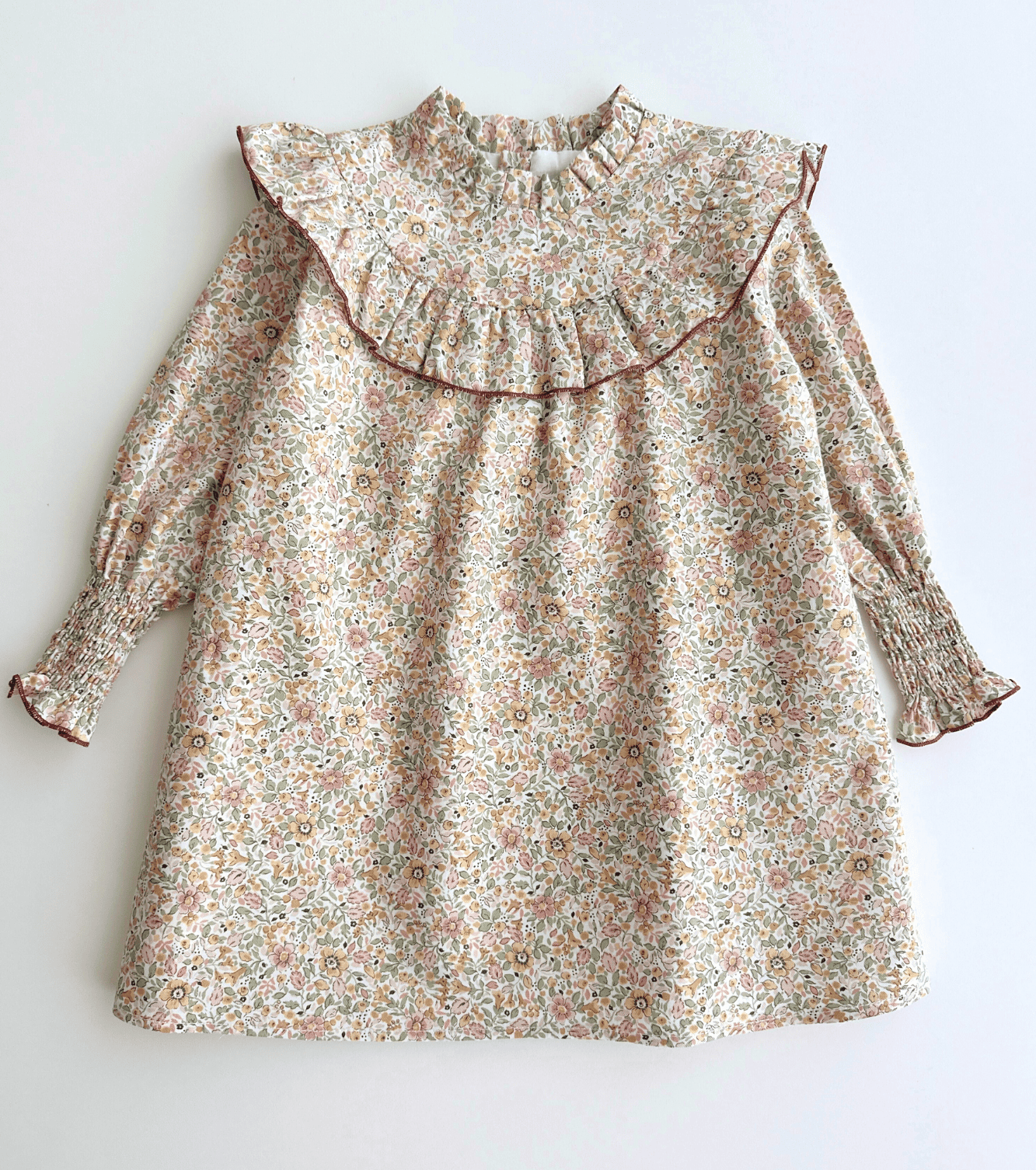 Vestido volantes | Savia | Flores