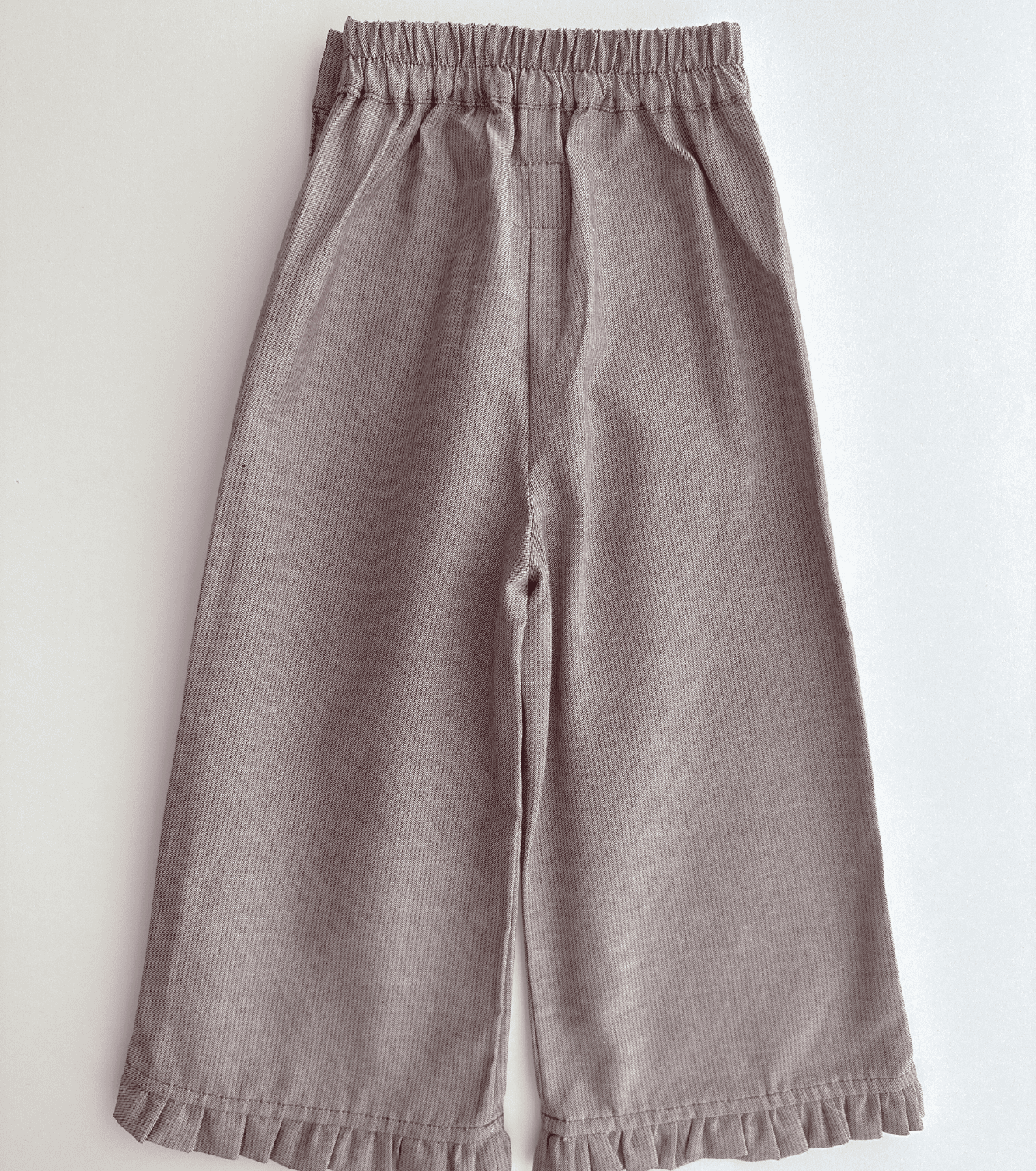 Pantalón volantes | Savia | Flores y Rayas Burdeos