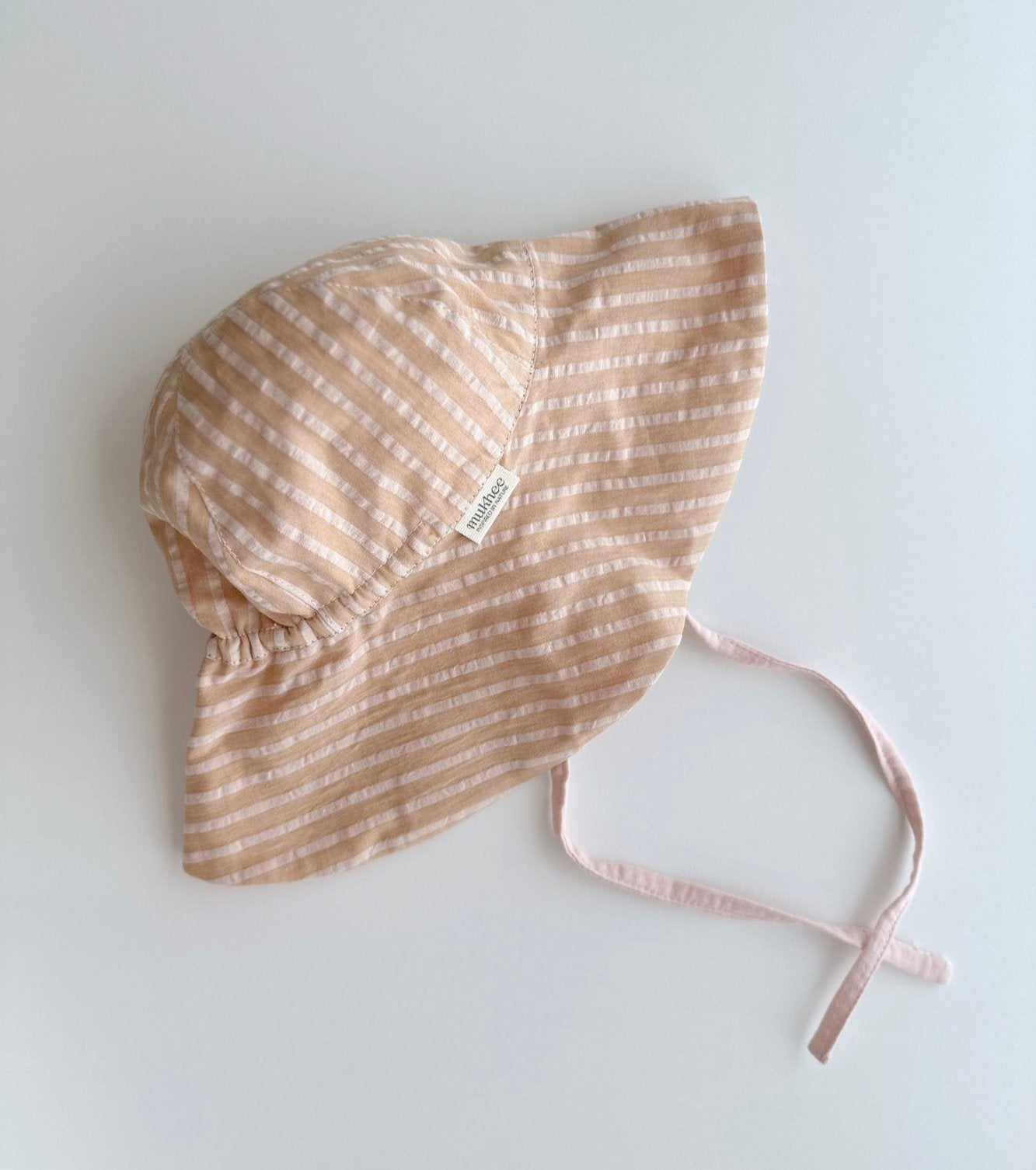 Organic cotton muslin brimmed hat | Indigo | Blue