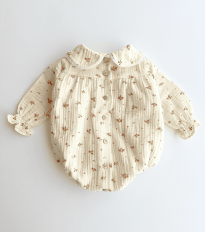 Ranita jaretas cuello bebé | Bruma | Mini flores rosas