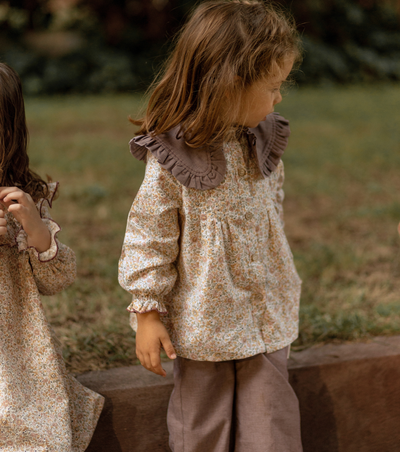 Blusa jaretas | Savia | Flores y Rayas Burdeos