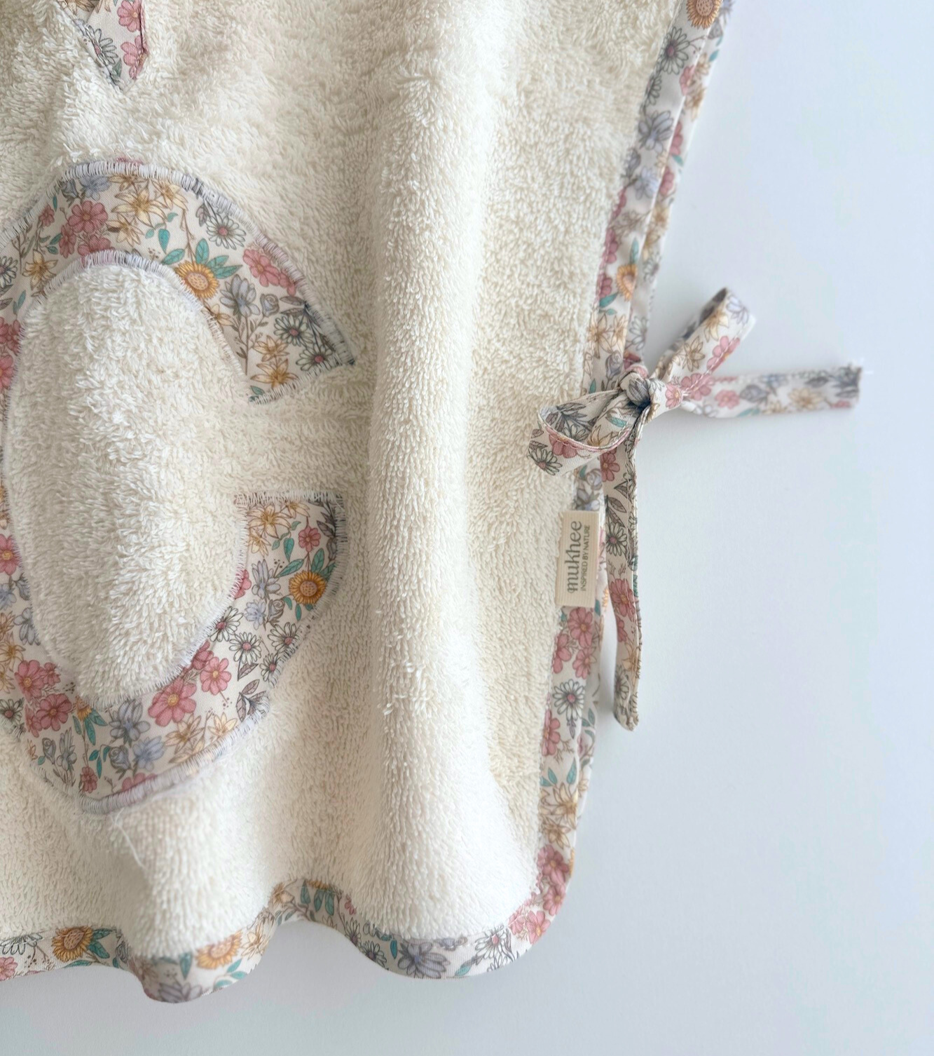 Personalized Towel Poncho | Santillana | Stripes and Flowers