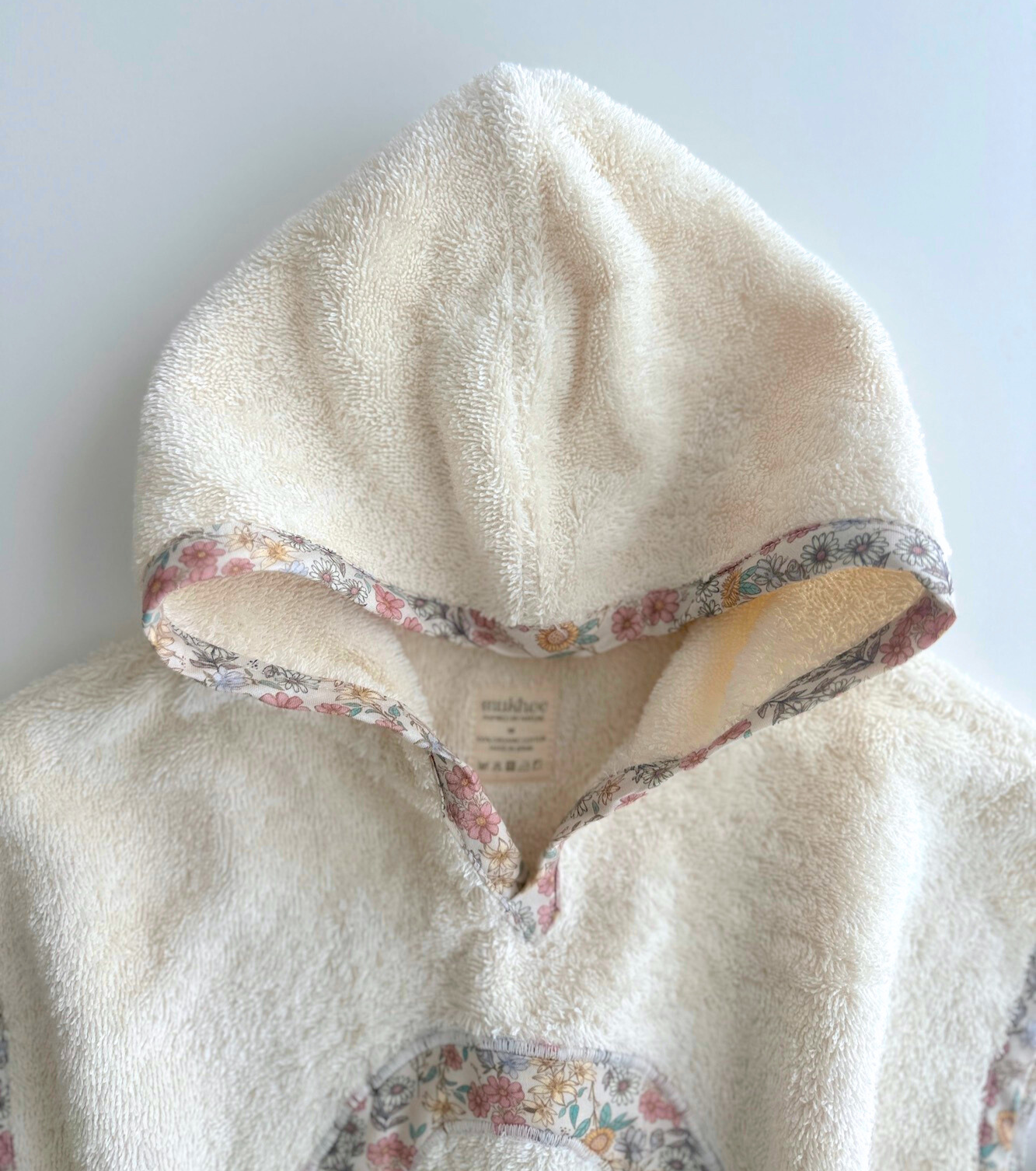 Personalized Towel Poncho | Santillana | Stripes and Flowers