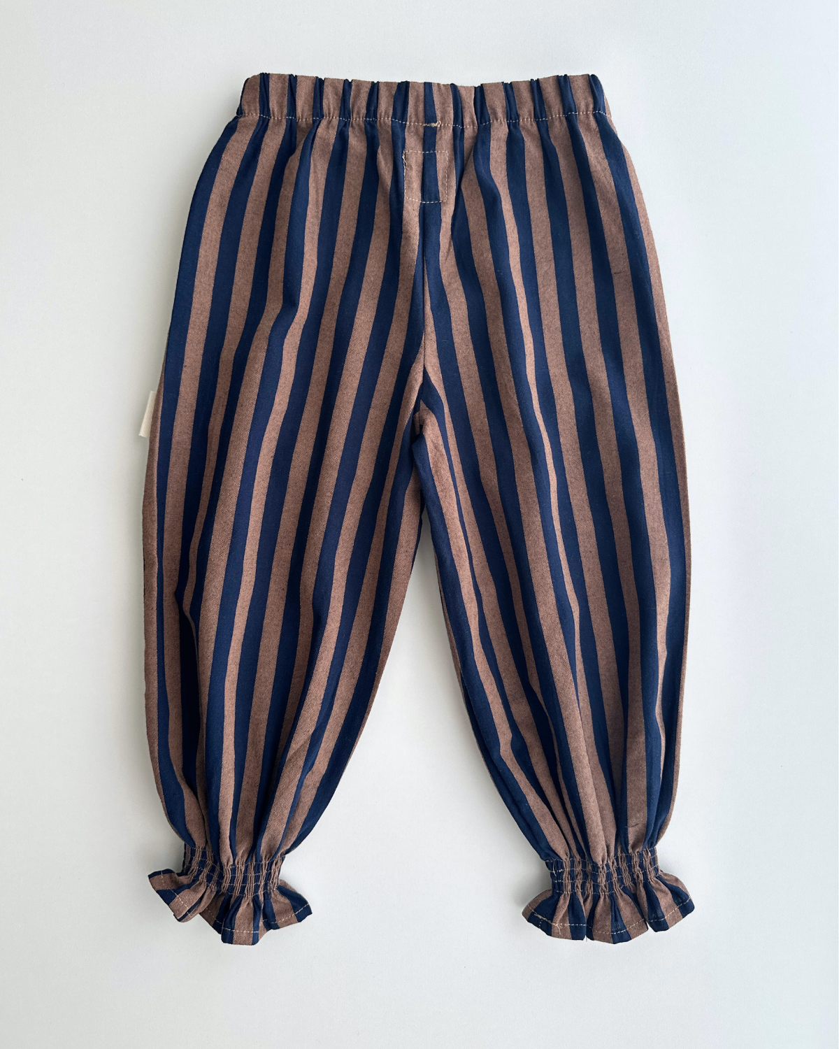 Pantalón bombacho | Castaño | Rayas