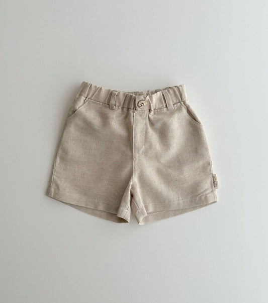 Bermuda shorts in organic cotton muslin | Indigo | Blue