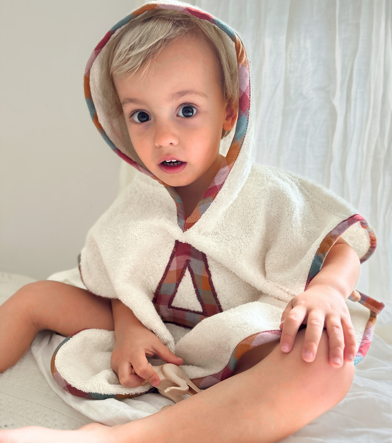 Poncho toalla Personalizado | Corteza | Cuadros