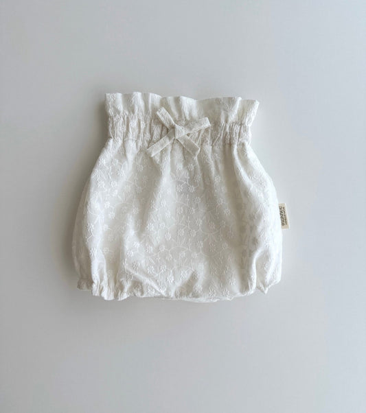 Organic cotton corduroy bloomers with suspenders | Cinnamon | Brown