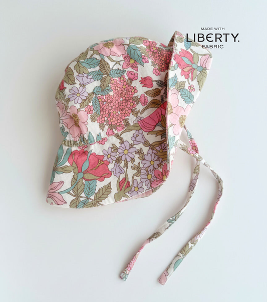 Sombrero ala flores | Buganvilla | Flores rosas