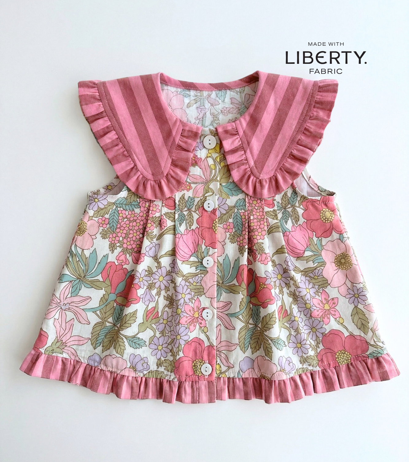 Blusa jaretas | Buganvilla | Flores y Rayas