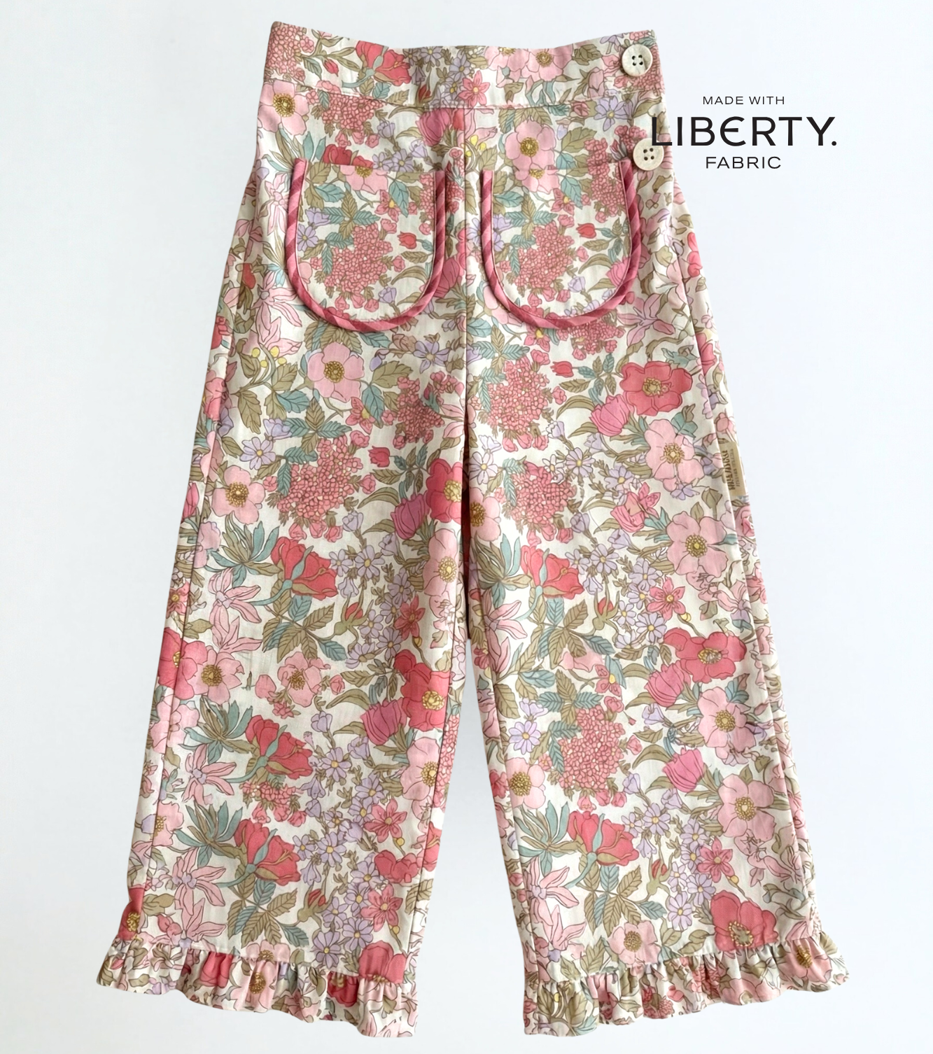 Pantalón volantes | Buganvilla | Flores