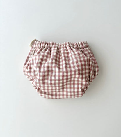 Shirt-collar dress in organic cotton gingham | Cinnamon | Cinnamon Vichy