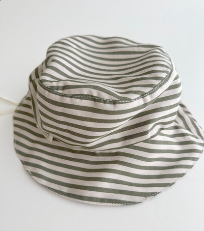 Organic cotton muslin brimmed hat | Indigo | Blue