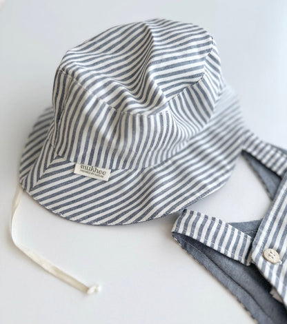 Gorro Bucket | Balmaseda | Denim Rayas
