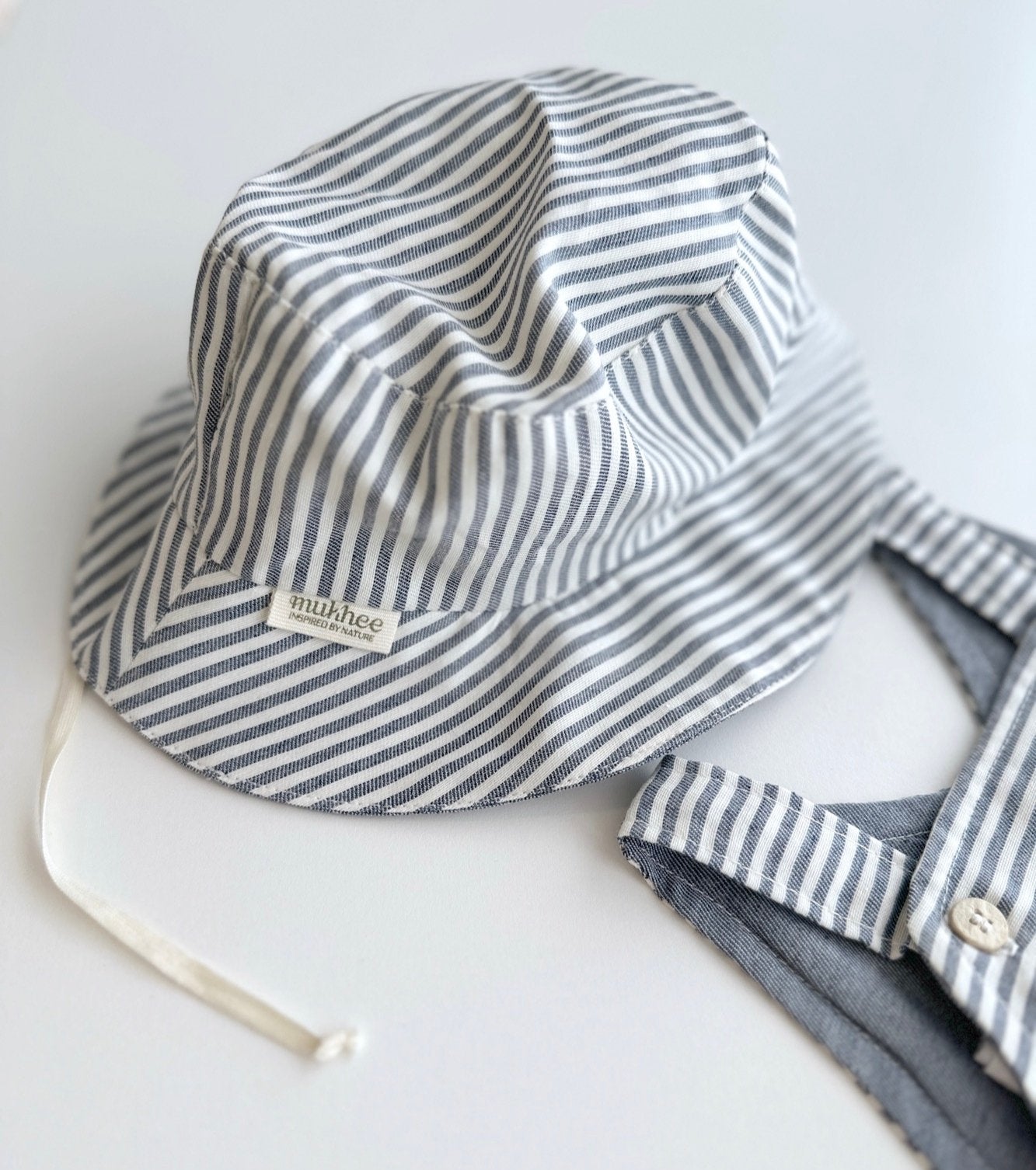 Combinaison à bretelles | Balmaseda | Denim rayé