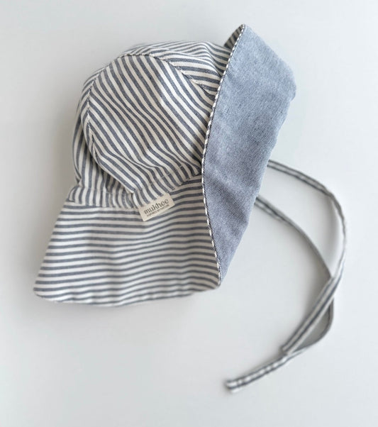 Sombrero ala | Balmaseda | Denim Rayas