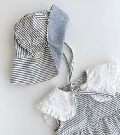 Sombrero ala | Balmaseda | Denim Rayas