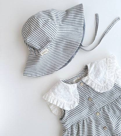 Sombrero ala | Balmaseda | Denim Rayas
