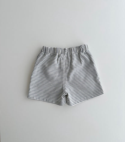 Bermuda shorts in organic cotton muslin | Indigo | Blue