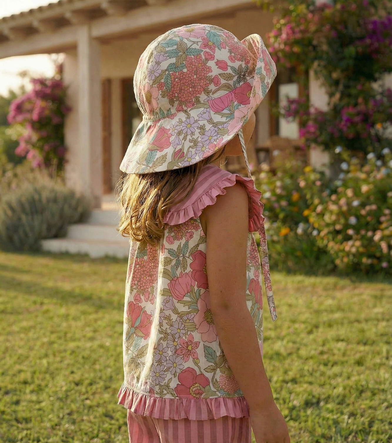 Blusa jaretas | Buganvilla | Flores y Rayas