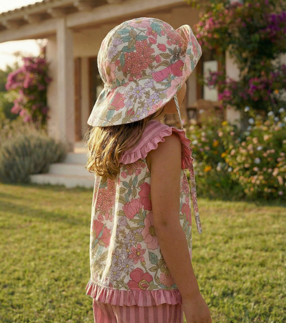 Blusa jaretas | Buganvilla | Flores y Rayas