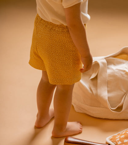 Organic cotton Bermuda shorts | Melide | Yellow