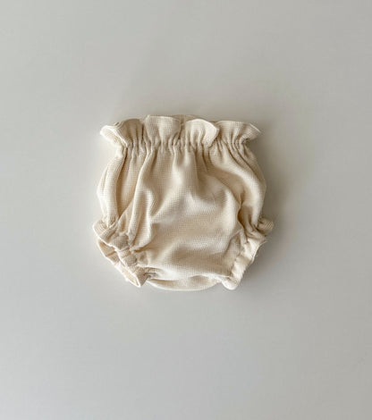 Organic cotton checkered knit briefs | Lalín | Ecru