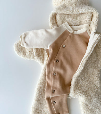 Organic cotton romper | Linden | Sand